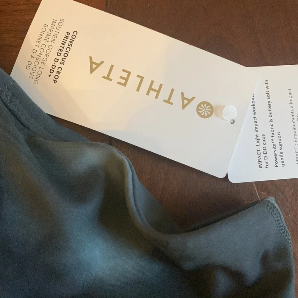 3x Athleta light impact D-DD crop top bra - Picture 3 of 6